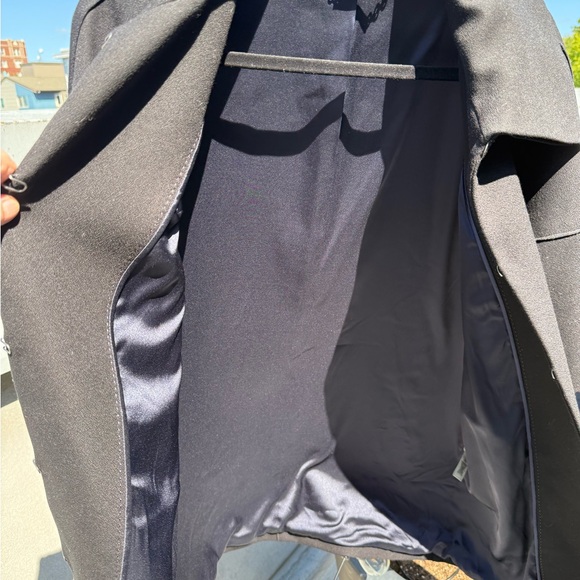 Elie Tahari Charcoal Trench Coat - Picture 6 of 6